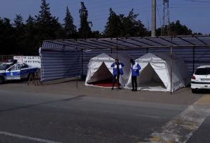 گزارش تصويري از حضور نيروهاي داوطلب مردمي در ورودي شهر بندرانزلي
