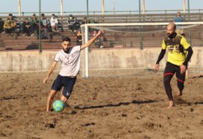برگزاری مسابقات چهارجانبه فوتبال ساحلی در منطقه آزاد انزلی